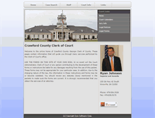 Tablet Screenshot of crawfordclerkofcourt.com